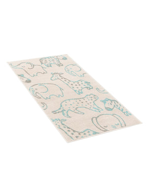 Ivory 2' 2 x 4' Whimsy Kids Runner Rug