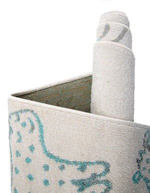 Ivory 2' 2 x 4' Whimsy Kids Runner Rug