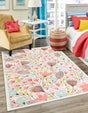 Ivory 8' x 10' Whimsy Kids Rectangle Rug