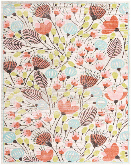 Ivory 8' x 10' Whimsy Kids Rectangle Rug