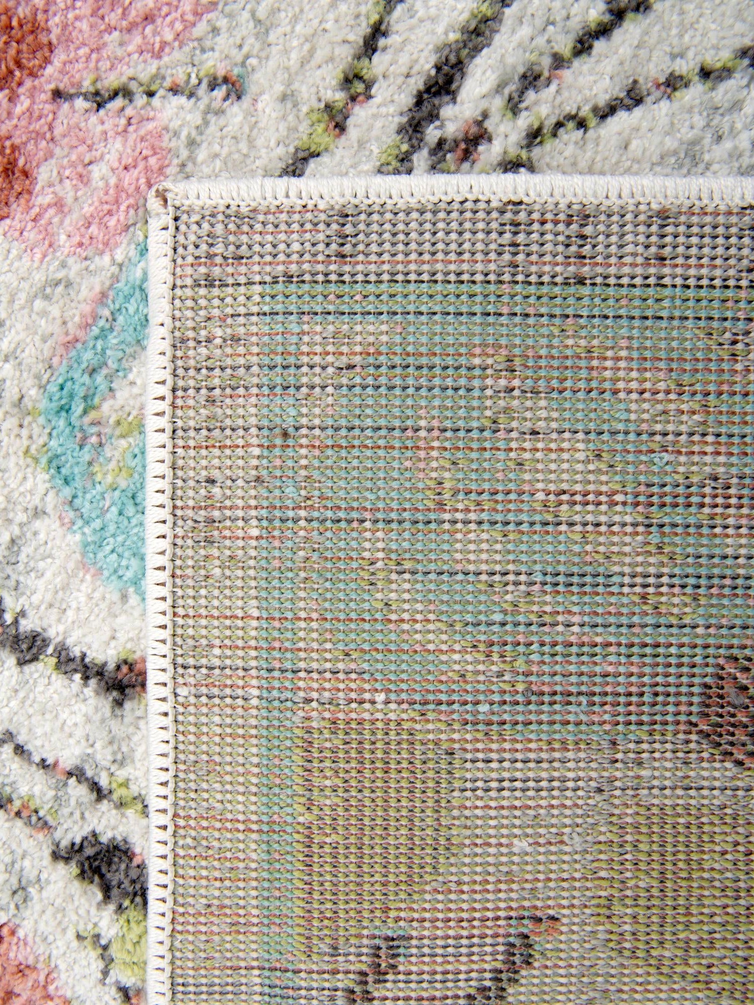 Ivory 2' x 8' Whimsy Kids Runner Area Rug for Baby Nursery, Toddler Playroom, Bedrooms