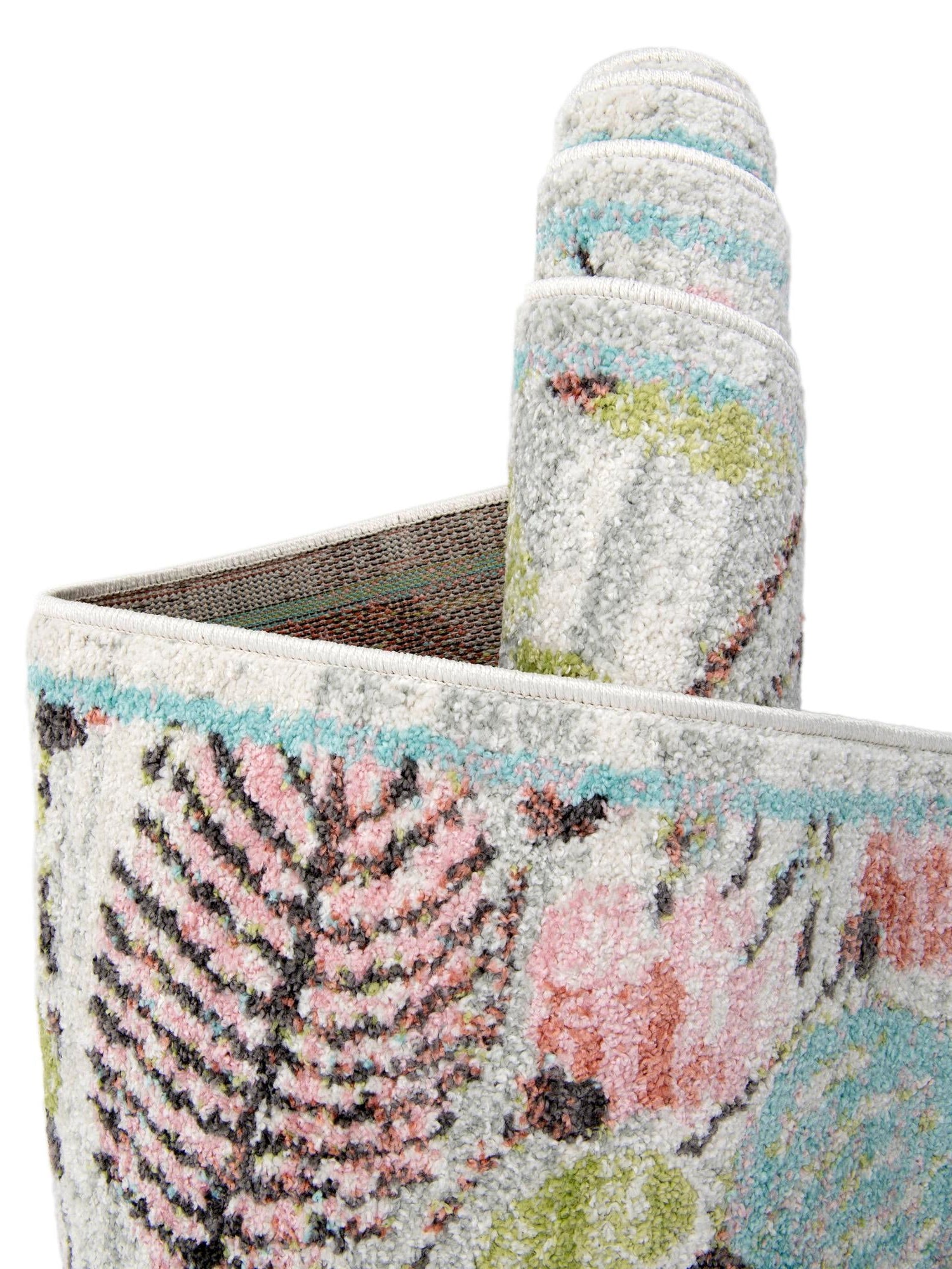 Ivory 2' x 8' Whimsy Kids Runner Area Rug for Baby Nursery, Toddler Playroom, Bedrooms