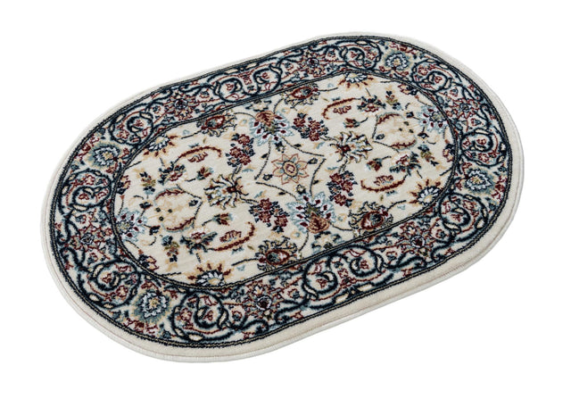 Ivory 2' x 3' 1 Narenj Oval Area Rug 85% Polypropylene & 15% Polyester Traditional Classic Carpet for Living, Dining, Bedrooms, Office for Sale at Rug Engine
