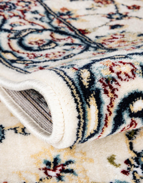 Ivory 2' x 3' 1 Narenj Oval Area Rug 85% Polypropylene & 15% Polyester Traditional Classic Carpet for Living, Dining, Bedrooms, Office for Sale at Rug Engine