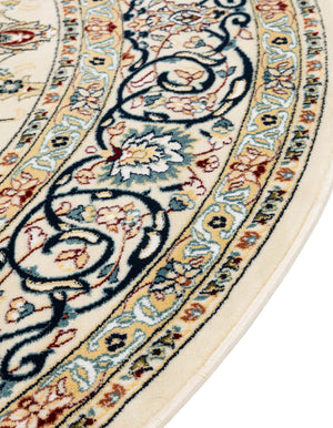 Ivory 2' x 3' 1 Narenj Oval Area Rug 85% Polypropylene & 15% Polyester Traditional Classic Carpet for Living, Dining, Bedrooms, Office for Sale at Rug Engine