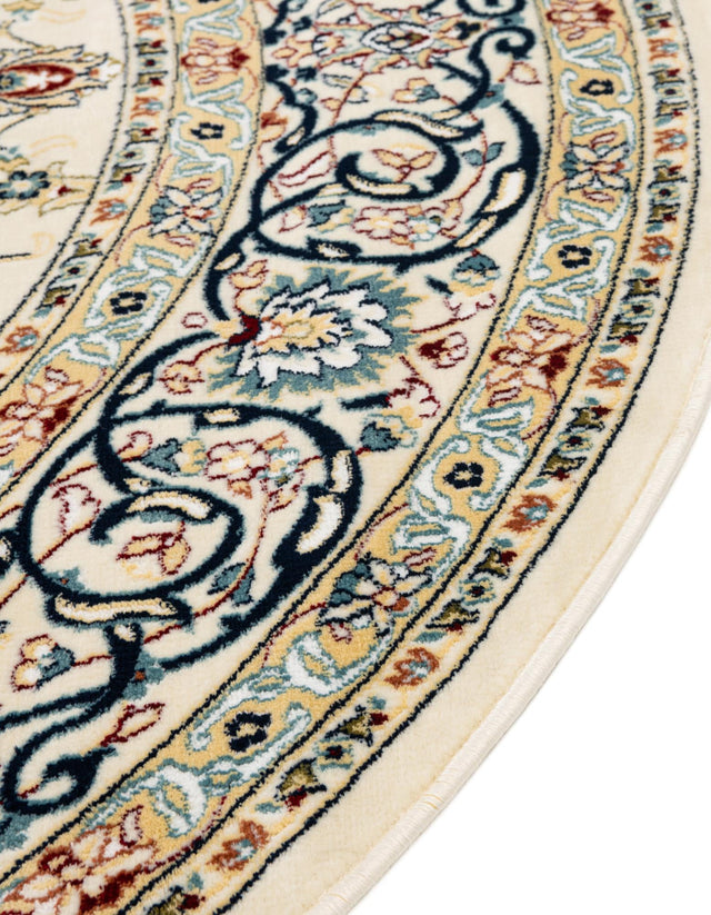 Ivory 2' x 3' 1 Narenj Oval Area Rug 85% Polypropylene & 15% Polyester Traditional Classic Carpet for Living, Dining, Bedrooms, Office for Sale at Rug Engine