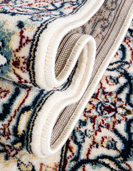 Ivory 2' x 3' 1 Narenj Oval Area Rug 85% Polypropylene & 15% Polyester Traditional Classic Carpet for Living, Dining, Bedrooms, Office for Sale at Rug Engine