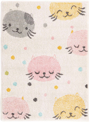 Ivory 2' 2 x 3' Whimsy Kids Rectangle Rug