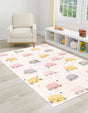 Ivory 2' 2 x 3' Whimsy Kids Rectangle Rug