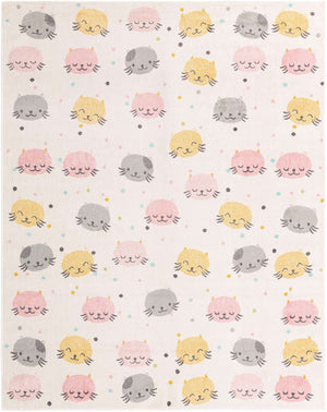 Ivory 8' x 10' Whimsy Kids Rectangle Rug