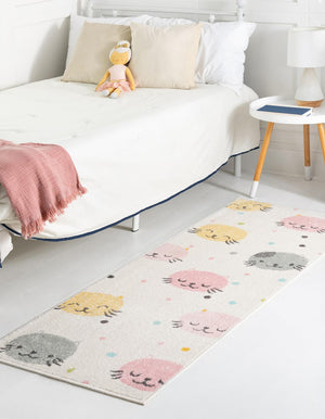 Ivory 2' 2 x 6' Whimsy Kids Runner Rug