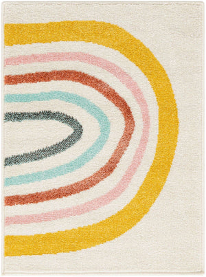 Ivory 2' 2 x 3' Whimsy Kids Rectangle Rug