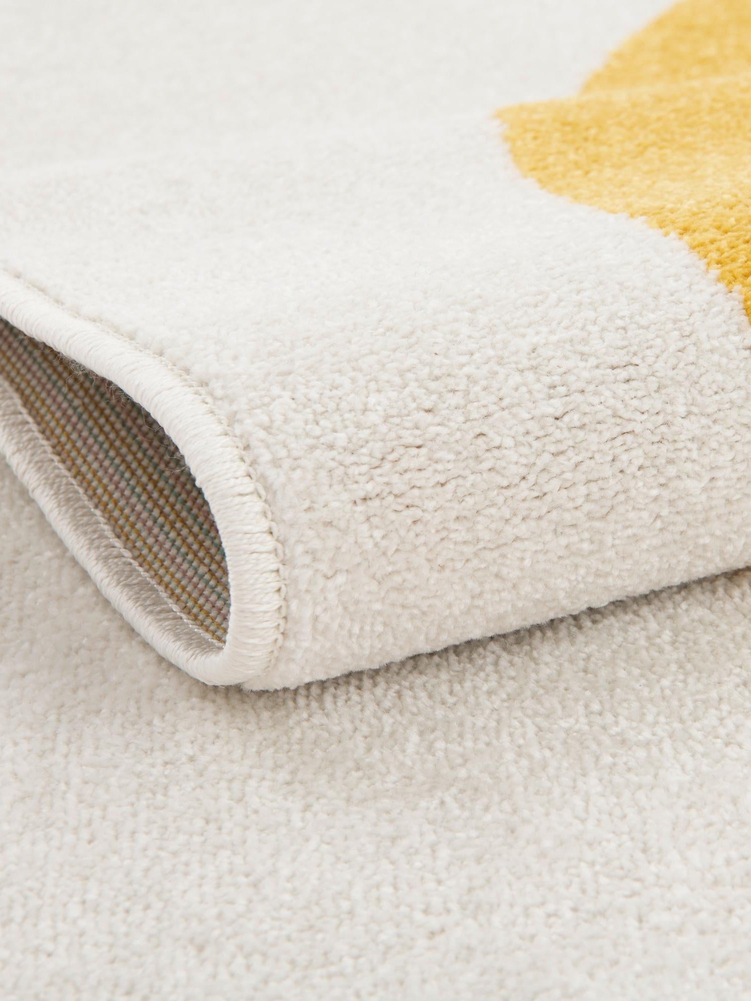 Ivory 9' x 12' Whimsy Kids Rectangle Area Rug for Baby Nursery, Toddler Playroom, Bedrooms