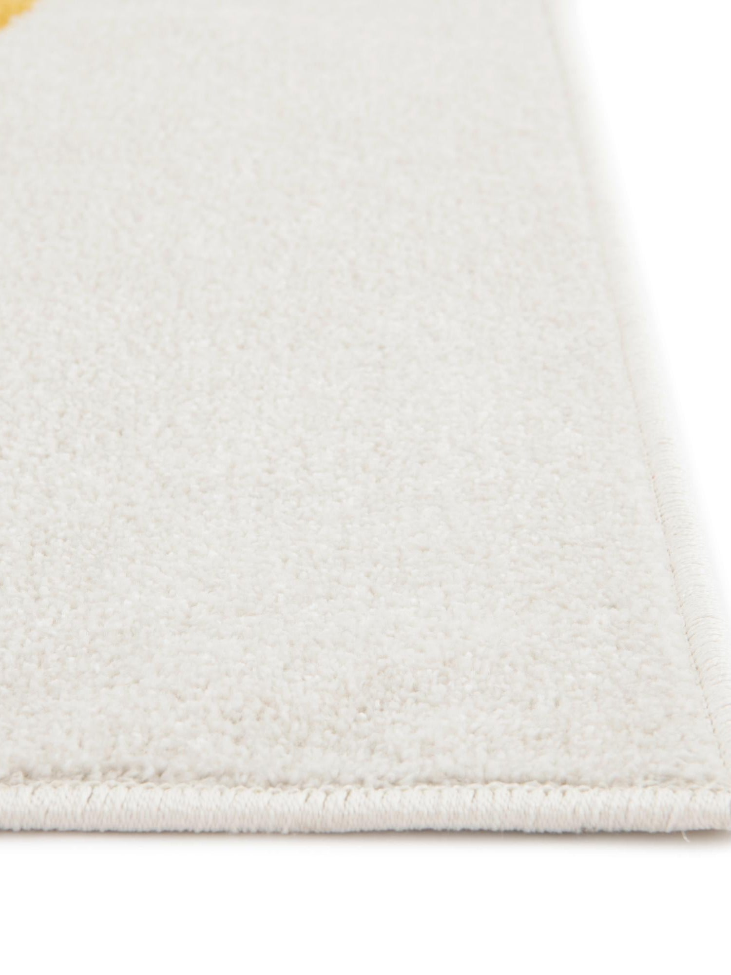 Ivory 3' 3 x 5' 3 Whimsy Kids Rectangle Area Rug for Baby Nursery, Toddler Playroom, Bedrooms