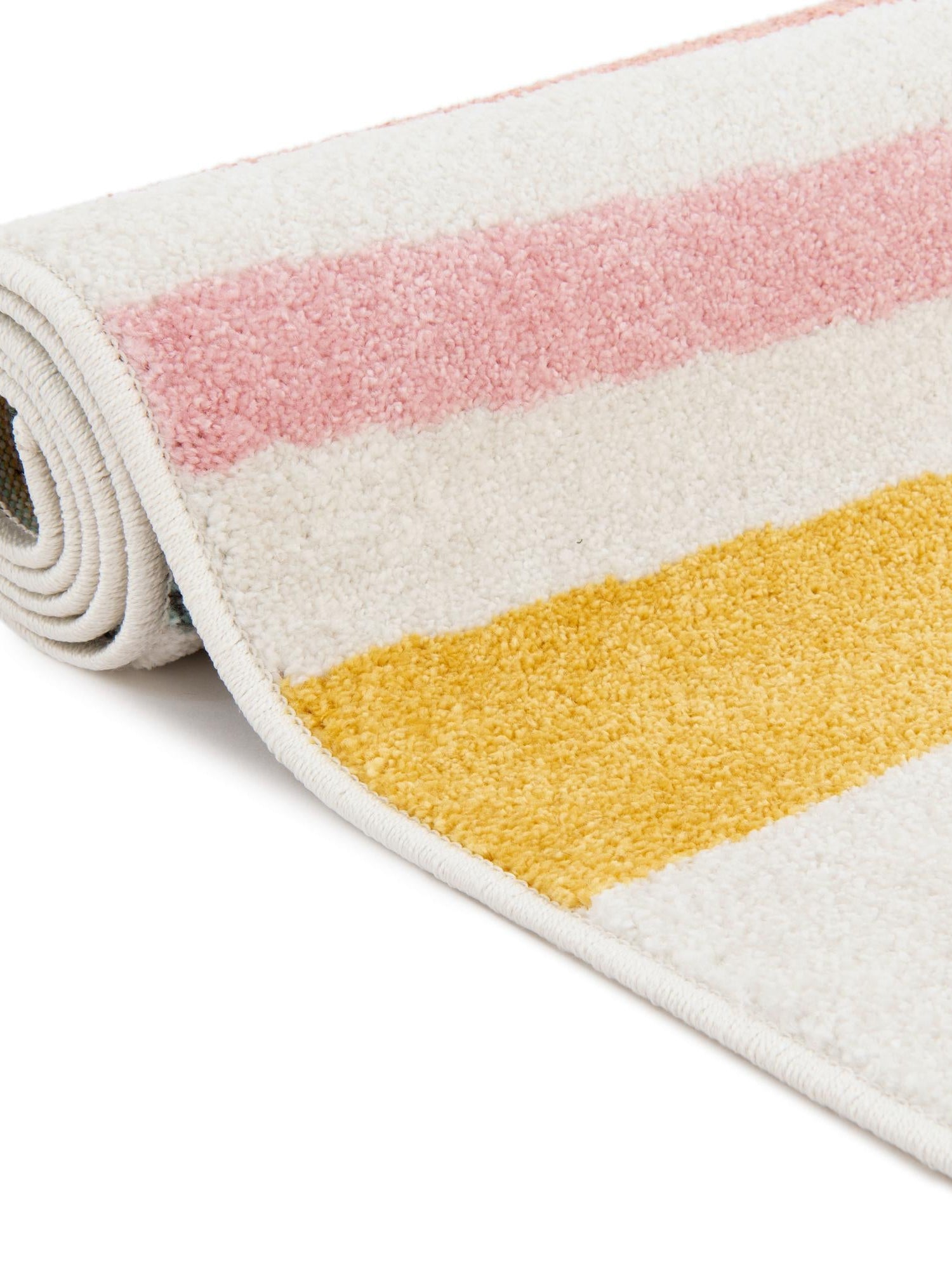 Ivory 3' 3 x 5' 3 Whimsy Kids Rectangle Area Rug for Baby Nursery, Toddler Playroom, Bedrooms