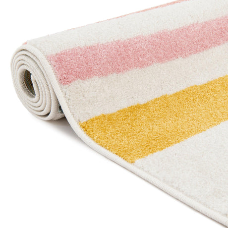 Ivory 5' 3 x 8' Whimsy Kids Rectangle Area Rug for Baby Nursery, Toddler Playroom,  Bedrooms Playful Fun Design Easy Clean Carpet for Sale at Rug Engine