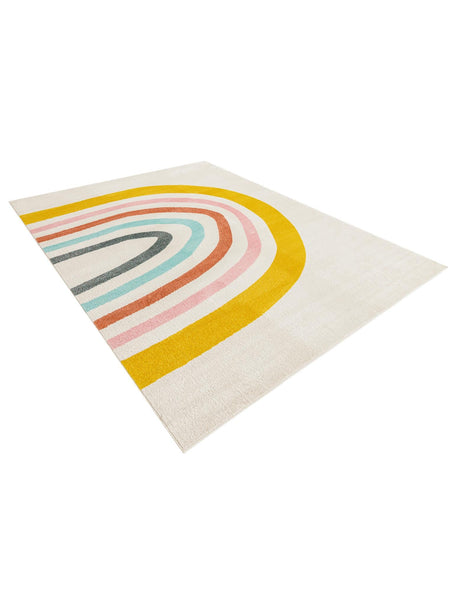 Ivory 7' 10 x 10' Whimsy Kids Rectangle Area Rug for Baby Nursery, Toddler Playroom,  Bedrooms Playful Fun Design Easy Clean Carpet for Sale at Rug Engine