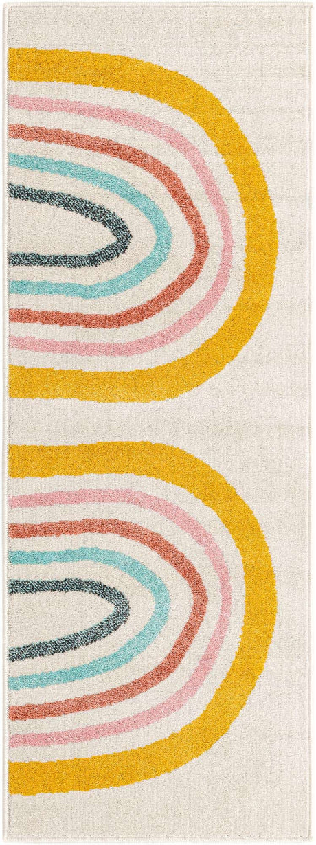 Ivory 2' 2 x 6' Whimsy Kids Runner Rug