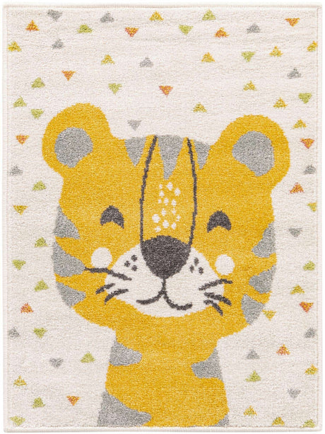 Ivory 2' 2 x 3' Whimsy Kids Rectangle Rug