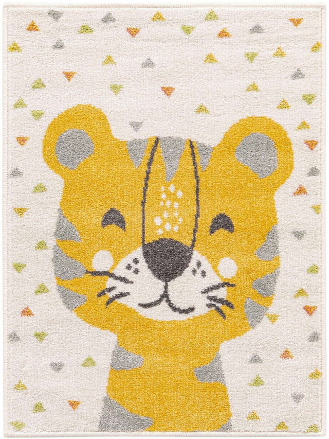 Ivory 2' 2 x 3' Whimsy Kids Rectangle Rug