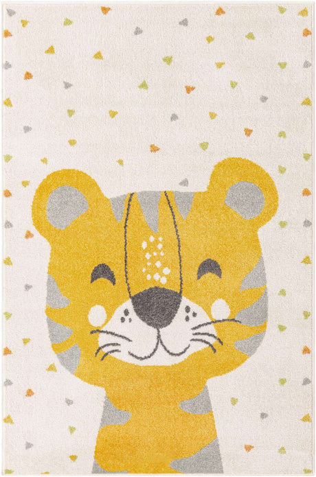Ivory 4' x 6' Whimsy Kids Rectangle Rug