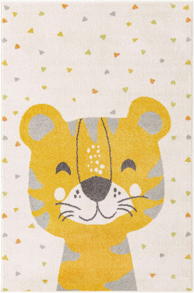 Ivory 4' x 6' Whimsy Kids Rectangle Rug