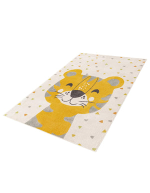 Ivory 5' 3 x 8' Whimsy Kids Rectangle Rug