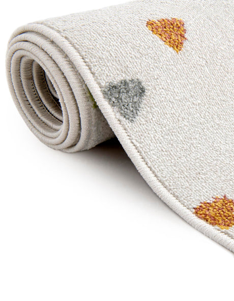 Ivory 5' 3 x 8' Whimsy Kids Rectangle Area Rug for Baby Nursery, Toddler Playroom,  Bedrooms Playful Fun Design Easy Clean Carpet for Sale at Rug Engine