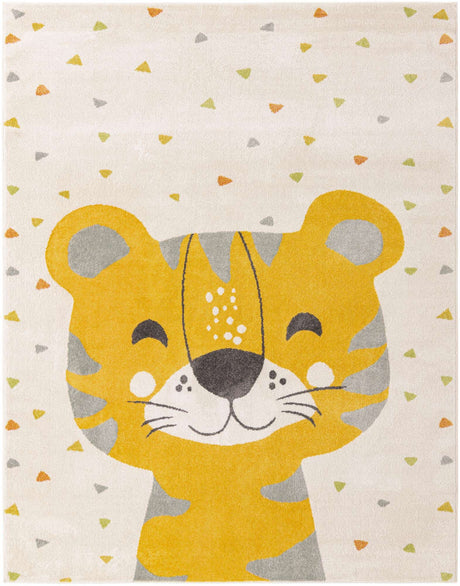 Ivory 8' x 10' Whimsy Kids Rectangle Rug