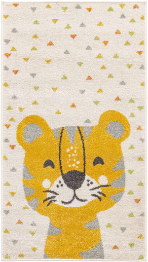 Ivory 2' 2 x 3' 11 Whimsy Kids Runner Area Rug for Baby Nursery, Toddler Playroom, Bedrooms