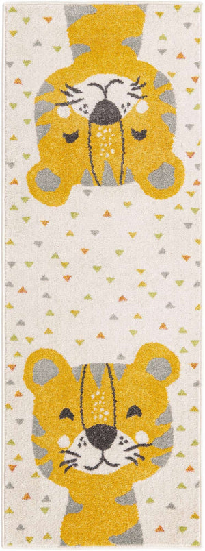 Ivory 2' 2 x 6' Whimsy Kids Runner Rug
