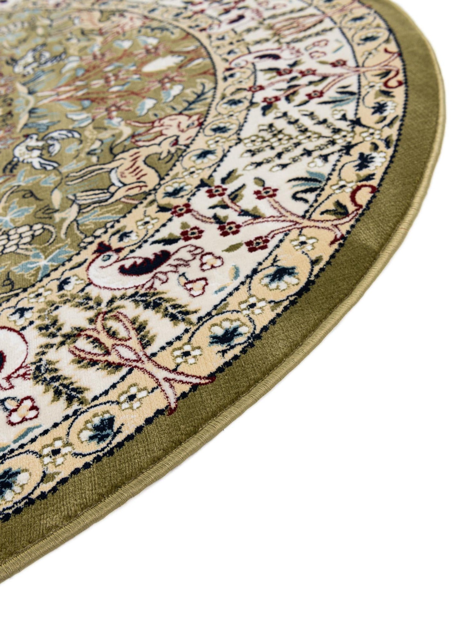 Green 2' x 3' 1 Narenj Oval Area Rug 85% Polypropylene & 15% Polyester Traditional Classic Carpet for Living, Dining, Bedrooms, Office for Sale at Rug Engine