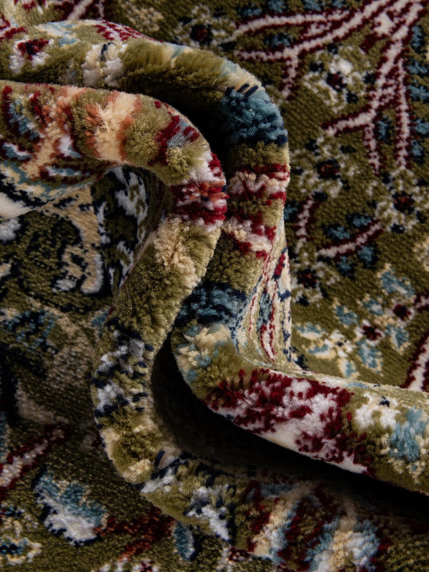 Green 2' x 3' 1 Narenj Oval Area Rug 85% Polypropylene & 15% Polyester Traditional Classic Carpet for Living, Dining, Bedrooms, Office for Sale at Rug Engine