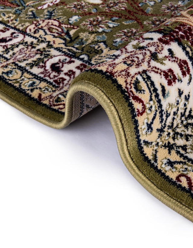 Green 2' x 3' 1 Narenj Oval Area Rug 85% Polypropylene & 15% Polyester Traditional Classic Carpet for Living, Dining, Bedrooms, Office for Sale at Rug Engine
