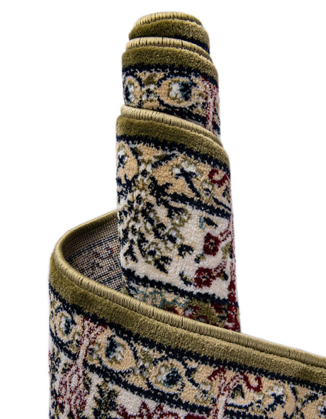 Green 2' x 3' 1 Narenj Oval Area Rug 85% Polypropylene & 15% Polyester Traditional Classic Carpet for Living, Dining, Bedrooms, Office for Sale at Rug Engine