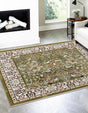 Green 10' x 10' Narenj Square Area Rug 85% Polypropylene & 15% Polyester Traditional Classic Carpet for Living, Dining, Bedrooms, Office for Sale at Rug Engine