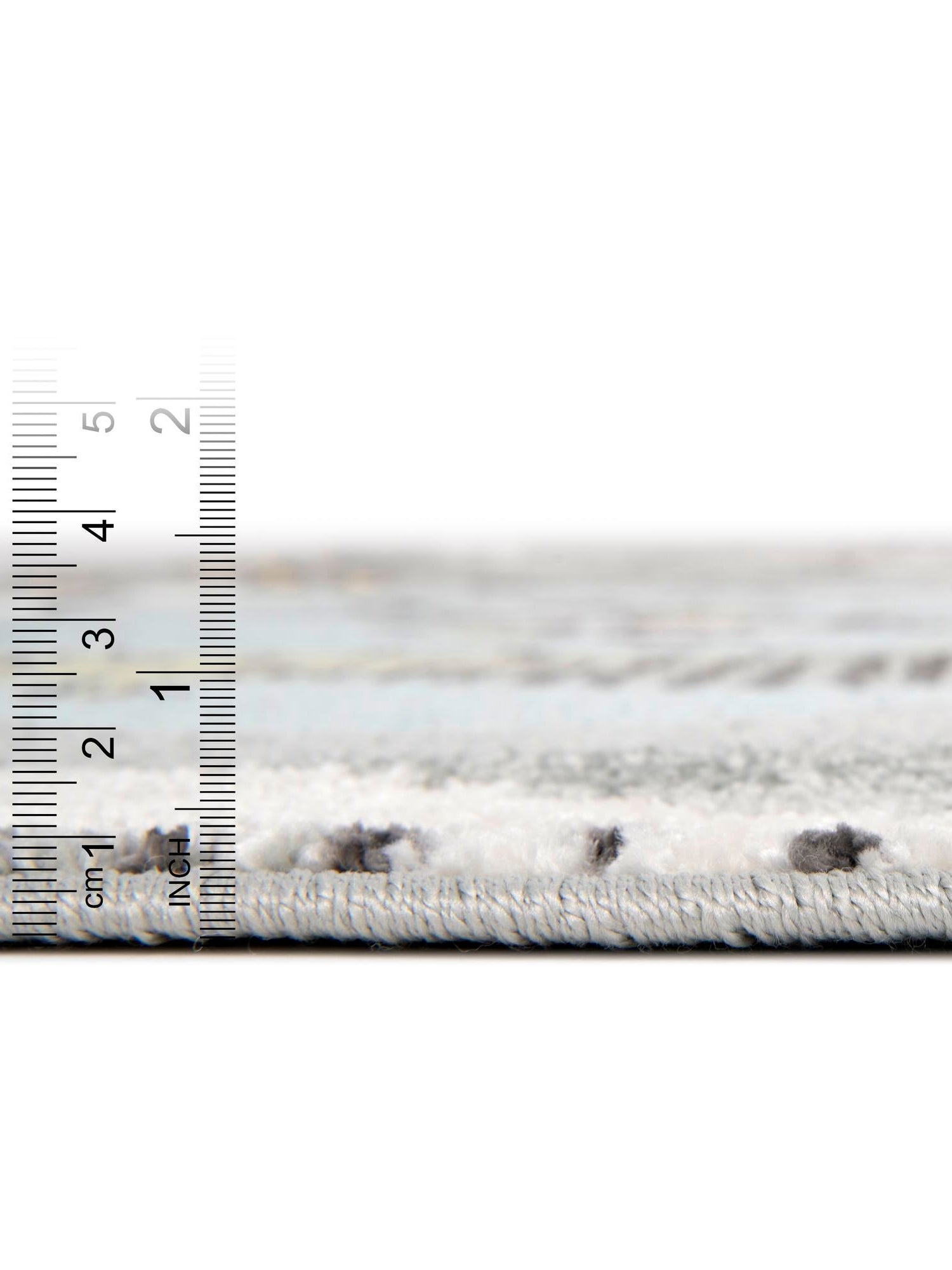 Gray 6' 1 x 9' Whimsy Kids Rectangle Area Rug for Baby Nursery, Toddler Playroom, Bedrooms