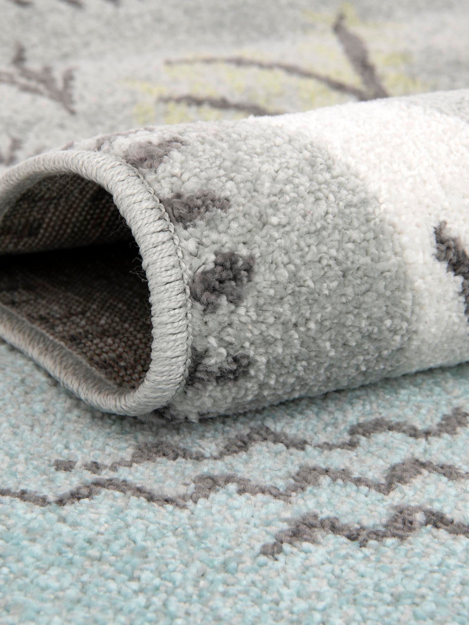 Gray 7' 10 x 10' Whimsy Kids Rectangle Area Rug for Baby Nursery, Toddler Playroom, Bedrooms