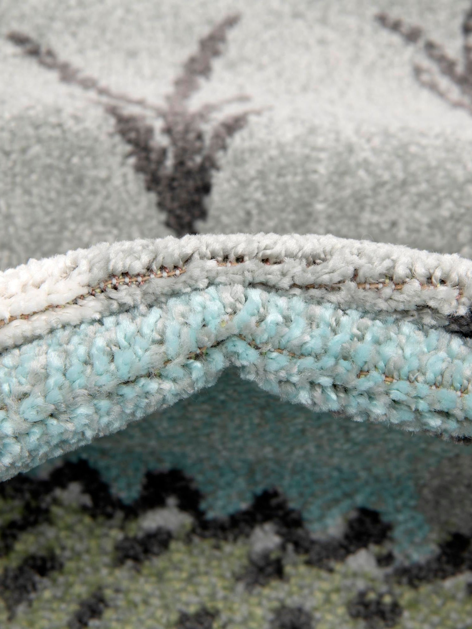 Gray 2' 2 x 6' Whimsy Kids Runner Area Rug for Baby Nursery, Toddler Playroom, Bedrooms