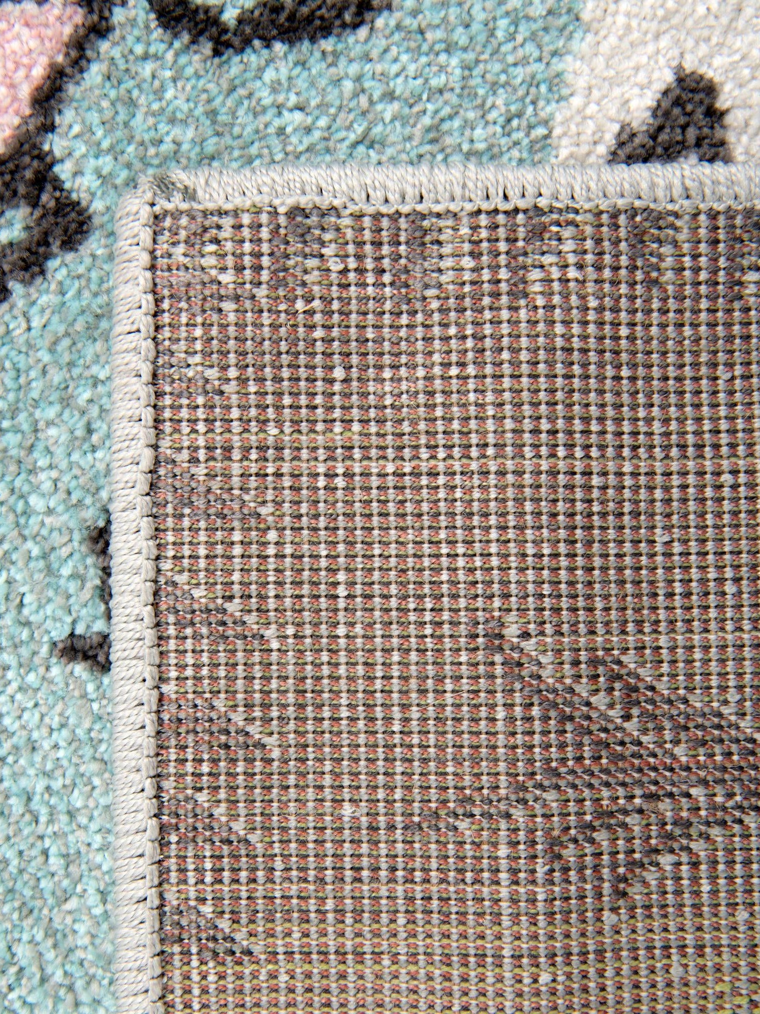 Gray 2' 2 x 6' Whimsy Kids Runner Area Rug for Baby Nursery, Toddler Playroom, Bedrooms