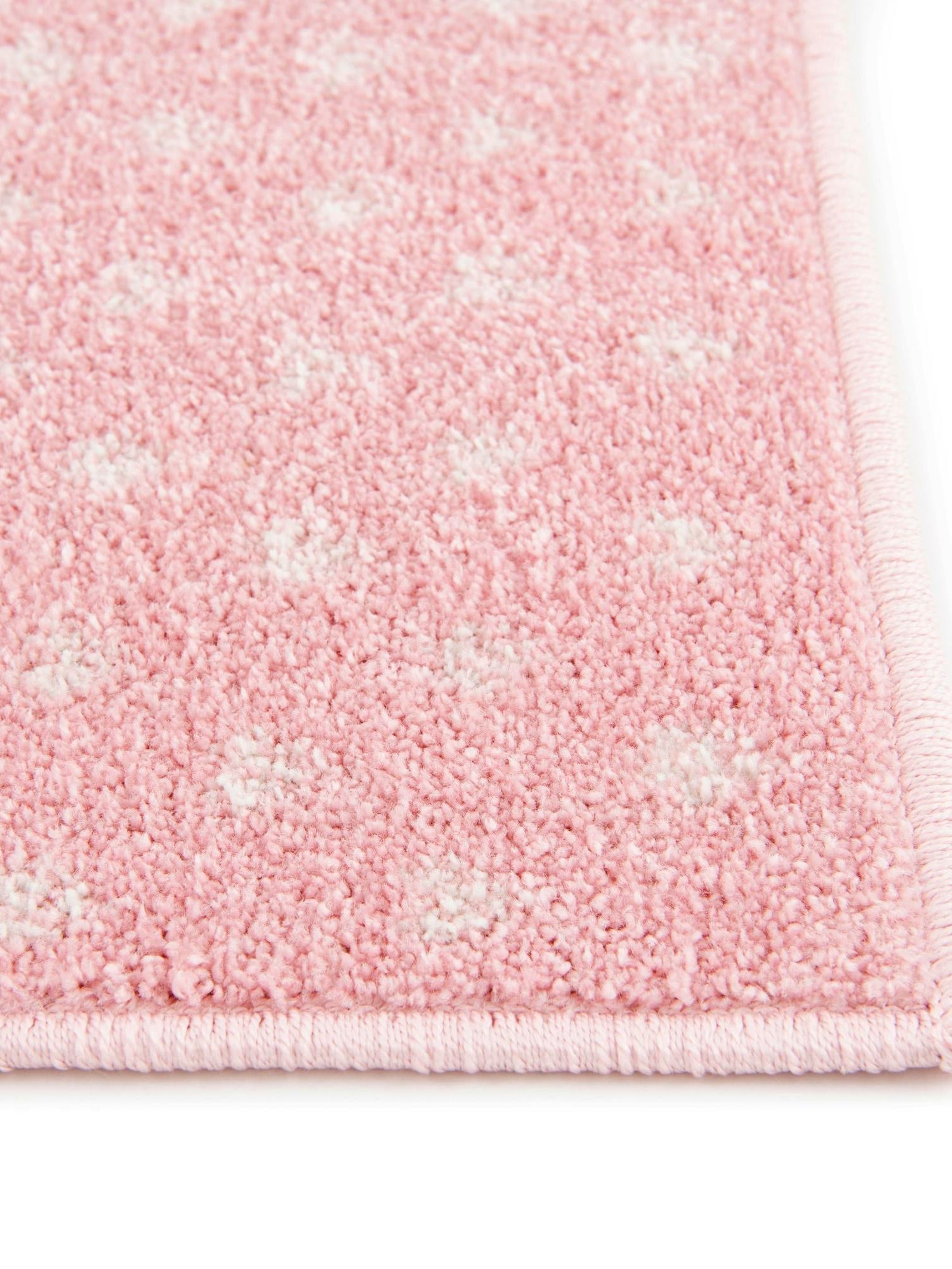 Pink 3' 11 x 5' 11 Whimsy Kids Rectangle Area Rug for Baby Nursery, Toddler Playroom, Bedrooms