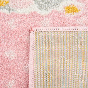 Pink 8' x 10' Whimsy Kids Rectangle Rug