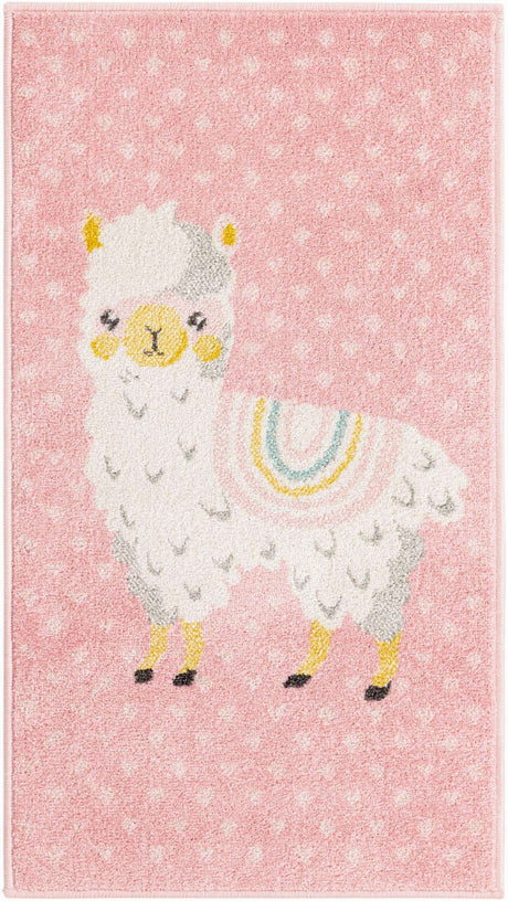 Pink 2' 2 x 4' Whimsy Kids Runner Rug