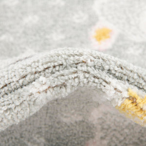 Gray 2' 2 x 6' Whimsy Kids Runner Rug