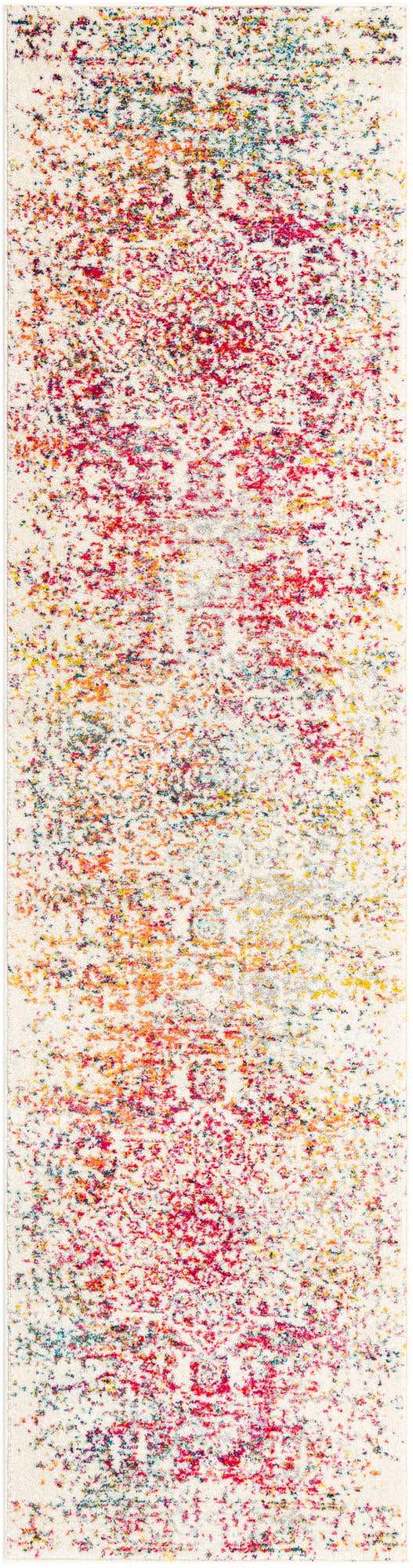 Light Multicolor 2' 7 x 10' Richmond Runner Area Rug Vintage Distressed Look Traditional Design Carpet for Unique Home Interior Design for Sale at Rug Engine