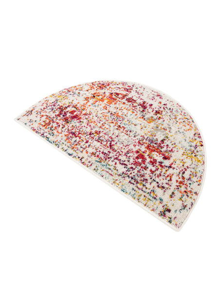 Multicolor 2' 2 x 3' 7 Richmond Hearth Half-Round Semicircle Area Rug Vintage Distressed Look Traditional Design Carpet for Unique Home Interior Design for Sale at Rug Engine