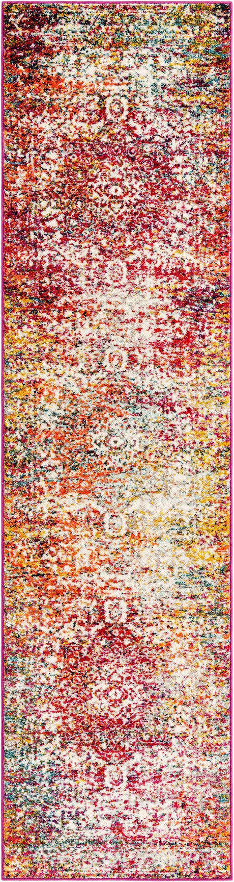 Multicolor 2' 7 x 10' Richmond Runner Area Rug Vintage Distressed Look Traditional Design Carpet for Unique Home Interior Design for Sale at Rug Engine