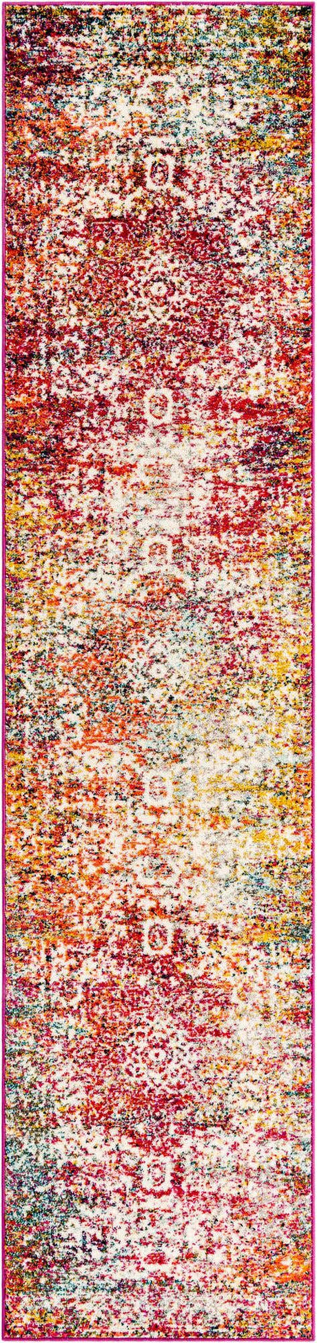 Multicolor 2' 7 x 11' Richmond Runner Area Rug Vintage Distressed Look Traditional Design Carpet for Unique Home Interior Design for Sale at Rug Engine