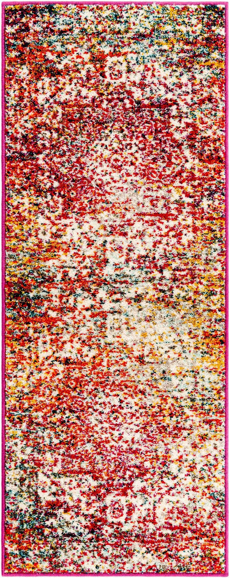 Multicolor 2' x 5' 1 Richmond Runner Area Rug Vintage Distressed Look Traditional Design Carpet for Unique Home Interior Design for Sale at Rug Engine