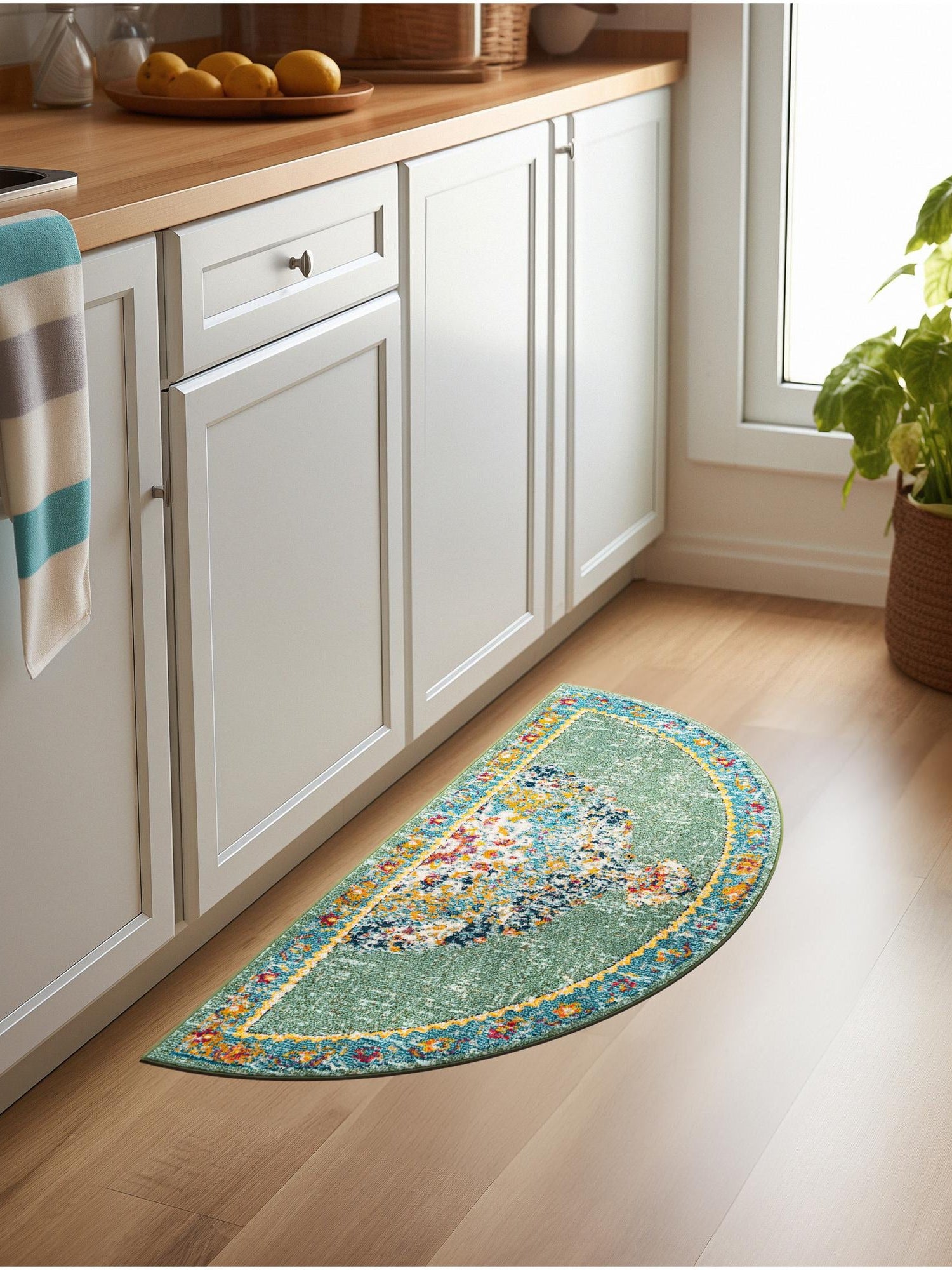 Green 3' 1 x 6' 1 Penrose Hearth Area Rug